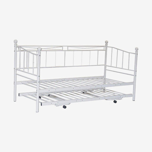 White metal daybed frame - daybed,