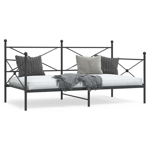 Daybed black steel 100x190 - black,