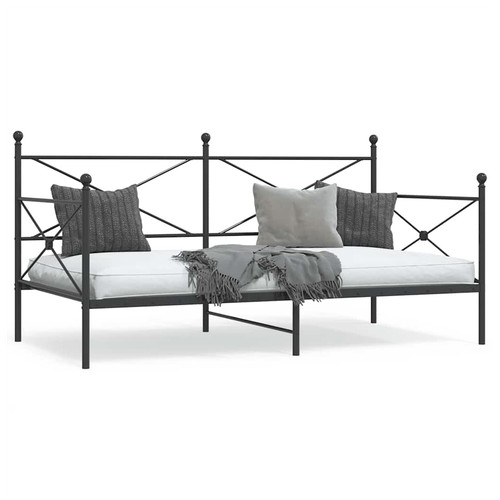 Daybed black sturdy steel - black,