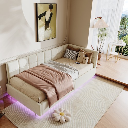 3ft lshape upholstered daybed - 3ft,