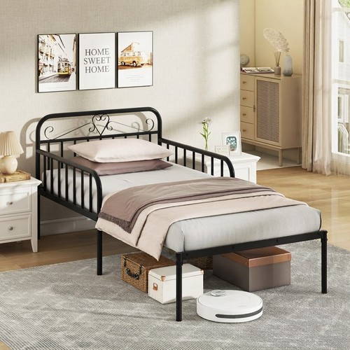 Modern metal platform bed - modern,