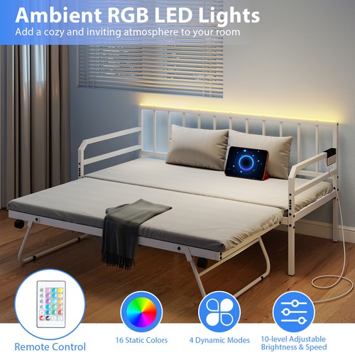 Single daybed with charging - daybed,