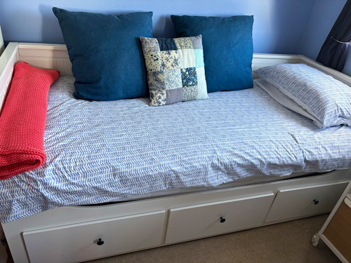 Ikea white daybed with - ikea, 3