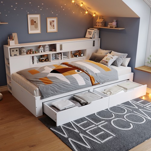 4ft6 double daybed platform - 4ft6,
