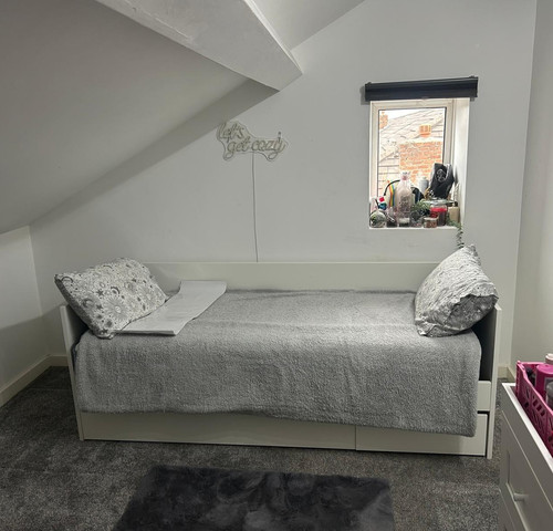 White single daybed wooden - white,