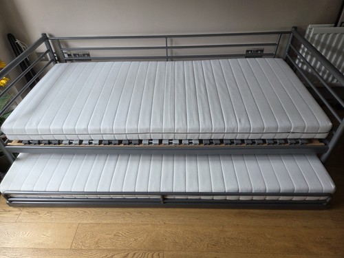 Grey metal daybed frame plus - daybed,