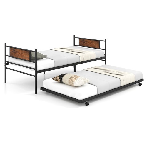 Metal daybed with pull out - metal,