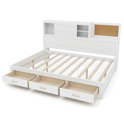 Double size wooden daybed - size, w/
