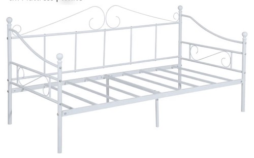 White single size day bed - single,