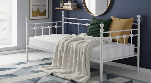 Abigail single metal day bed - metal,