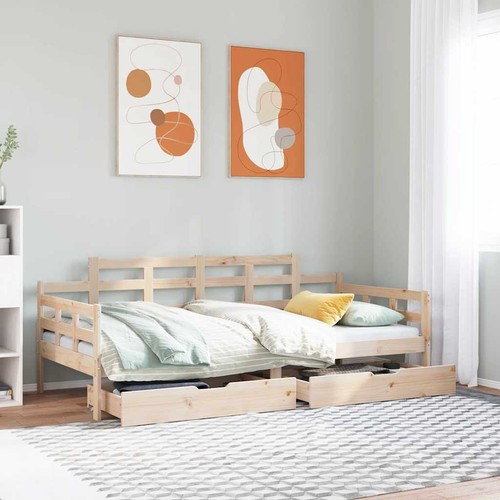 Single solid wood day - day, bed