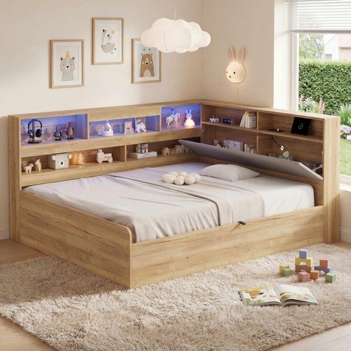 4ft6 double daybed hydraulic - double,